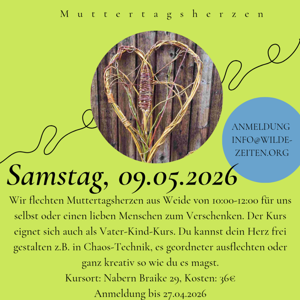 Muttertagsherzen aus Weide